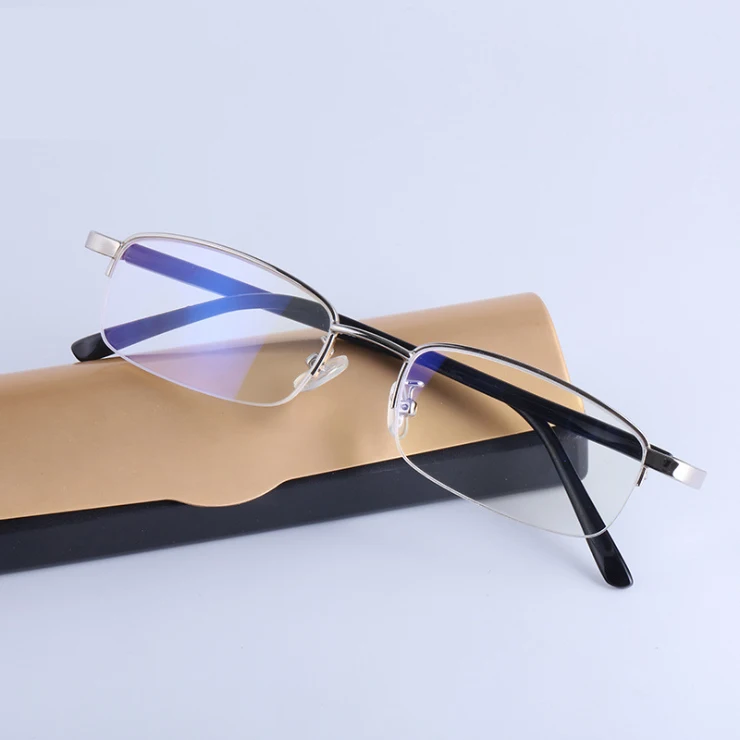 

2019 fashion new high-end half frame fashion reading glasses men and women aspheric resin
