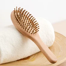 Бука Антистатическая воздушная сумка расческа доска массаж длинные волосы с вьющимися волосами деревянная воздушная Массажная расческа