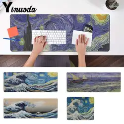 Yinuoda Япония волна художественная живопись коврик для клавиатуры резиновая игровая мышь коврик Настольный коврик для мыши Notbook