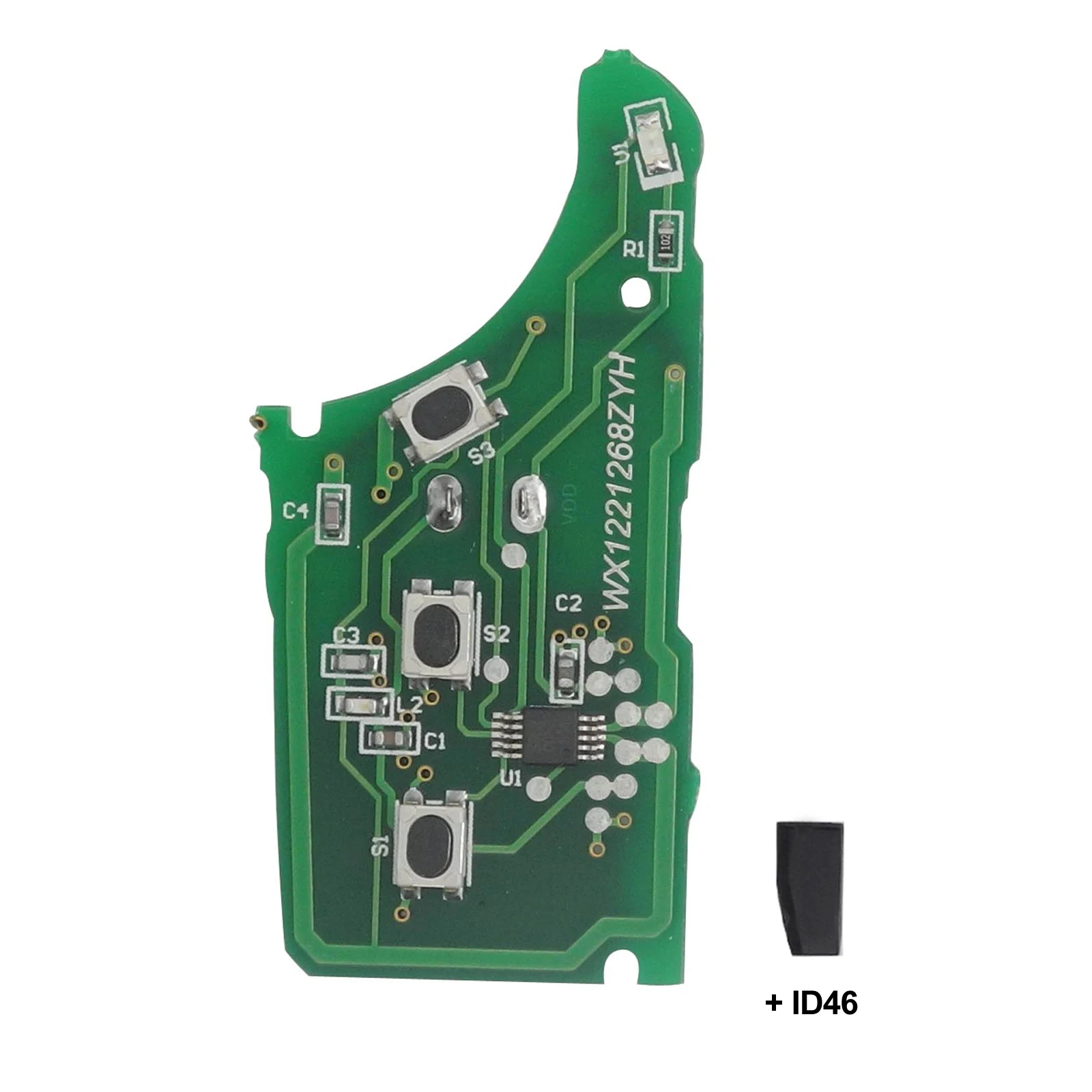 with chip Пульт дистанционного ключа jingyuqin HA-T005 CE0678 для HYUNDAI i30 IX35 для KIA K2 K3 433 МГц TOY40 без чипа транспондера - Количество кнопок: with chip