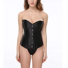 Black New Women Satin Corset Sexy Bustier Lingerie G-string Party Outfits Lace up Boned Top Corset Overbust Brocade S M L XL-6XL Black New Women Satin Corset Sexy Bustier Lingerie G-string Party Outfits Lace up Boned Top Corset Overbust Brocade S M L XL-6XL