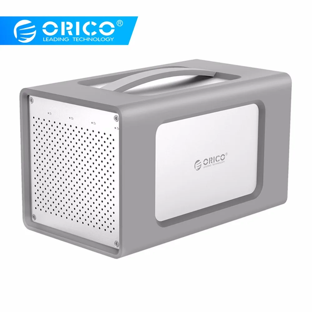 ORICO 3 5 дюймов USB3.1 4 Bay HDD корпус Поддержка 40 ТБ хранение Гбит/с UASP алюминий с