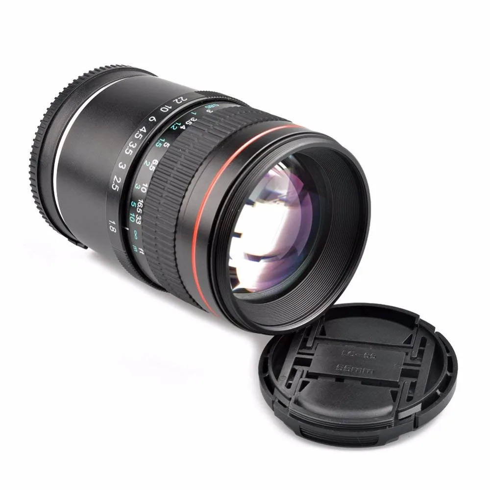 85 мм F1.8 MF MediumTelephoto Potrait Prime объектив для камеры Canon Nikon DSLR|Объективы фотоаппаратов| |