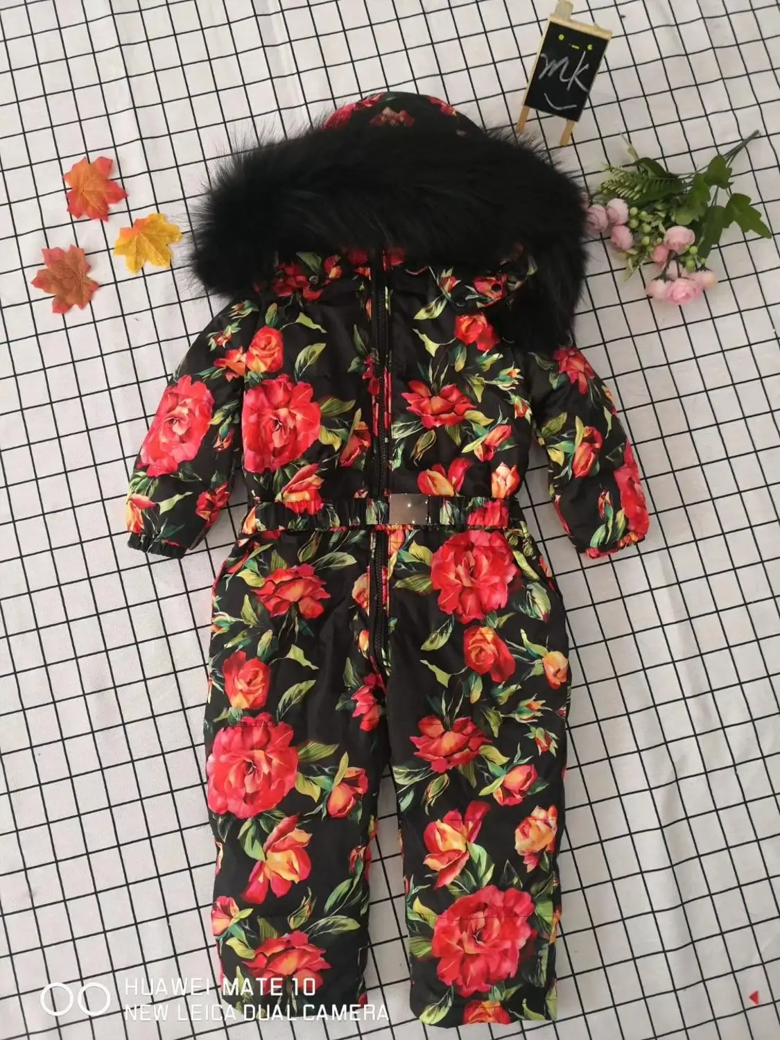 

Girls Down Jackets Winter Children Down Jumpsuits Boys Down Jackets Snow-wear Children Down Jacket Natural Fur Belt Jumpsuit