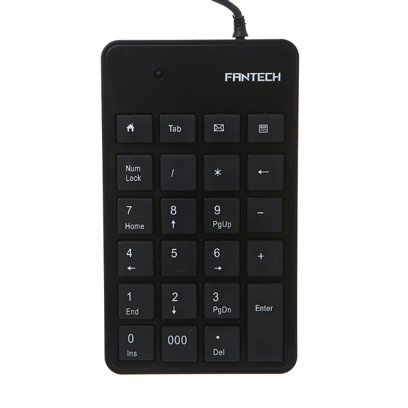 Мини-23-клавиш цифровой клавиатуры USB Ультратонкий Numpad для ноутбука Тетрадь FTK-801