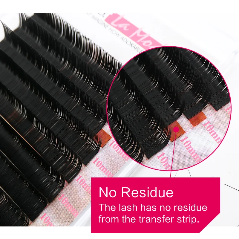 Online Nona Lamode 10 Pcs lot L Curl Palsu Mata Bulu Mata Ekstensi 0.10 Mm 0.07 Mm Mink Volume Ekstensi Bulu Mata Individu