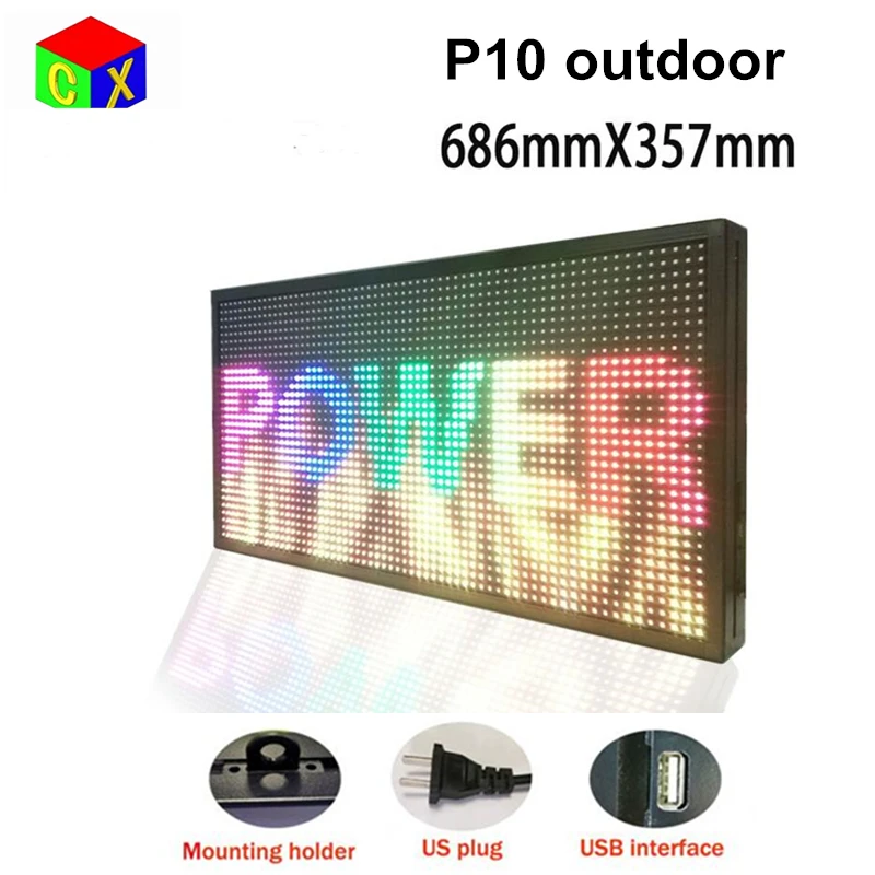 27 &quotx 14&quot разные цвета Программируемые прокручиваемая светодиодная вывеска