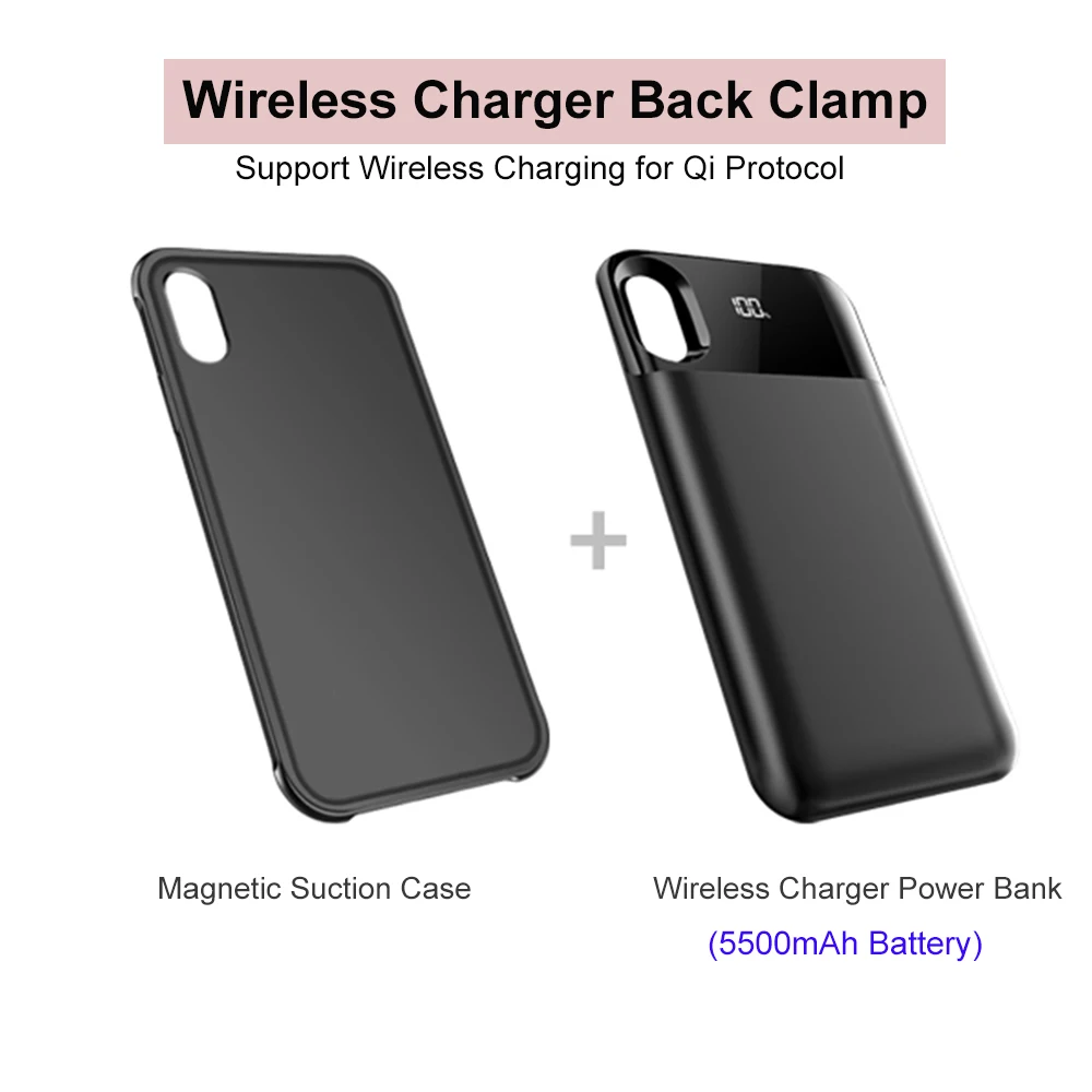 Чехол для телефона с функцией самозарядки iPhone XR Xs Max внешний аккумулятор