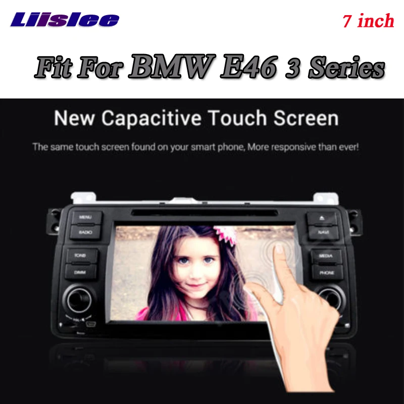 Cheap Liislee For BMW 3 E46 318 320 M3 Stereo Radio 3G Canbus BT DVD Player GPS MAP Navigation 1080P HD Screen System Original NAVI 2
