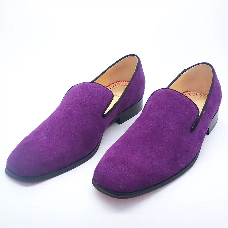 dark purple loafers