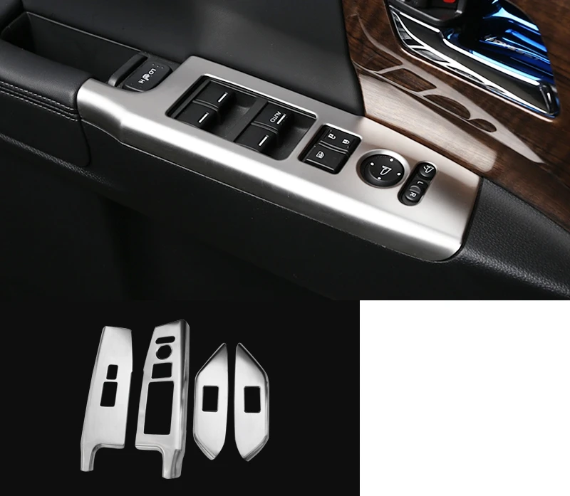 Silver Для Honda Odyssey- Внутренняя дверь, окно, кнопка подъема, переключатель, панель, крышка, отделка интерьера, авто аксессуары - Цвет: Silver