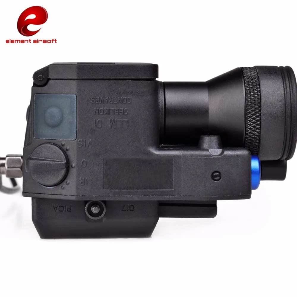 ELEMENT AIRSOFT - Lampe LED 200 lumens ELLM 01 + laser rouge