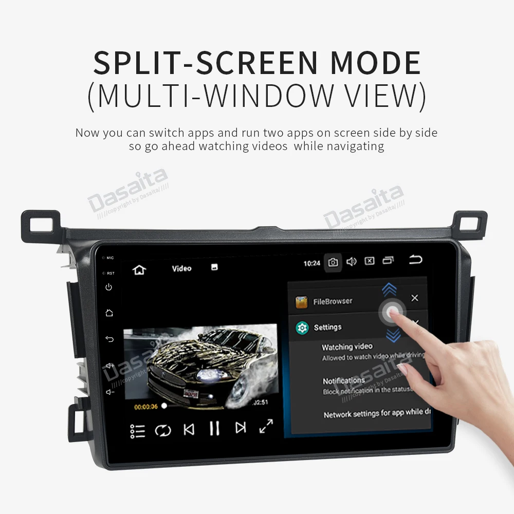  Car 1 din Android 9.0 multimedia player For Toyota RAV4 2013-2017 car radio Rav 4 stereo GPS naviga