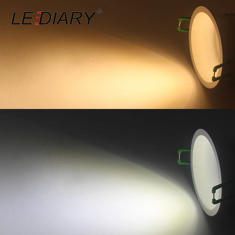 Светодиодный Светодиодный светильник белого цвета с антибликовым покрытием, круглая глубокая вогнутая рамка, сменная лампочка MR16 6W GU10 85-265V 75mm, вырезанное отверстие