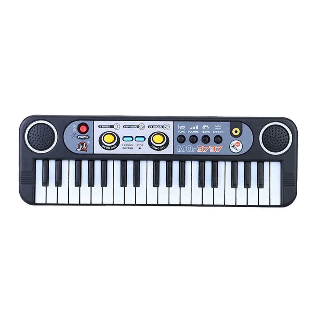 37 клавиш многофункциональная мини электронная клавиатура музыкальная игрушка с микрофоном образовательный электронный подарок для детей начинающих
