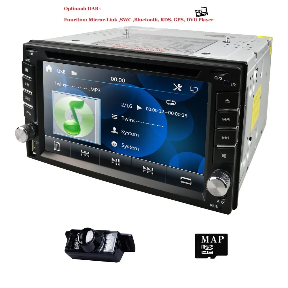 Hizpo 2 Din Автомобильный gps радиотape рекордер 6 дюймов для Nisson навигация аудио стерео