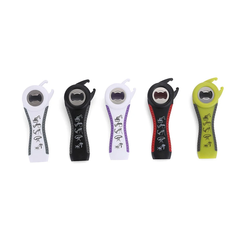 

5 in 1 Multi-function Stainless Steel Plastic Can Jar Bottle Open Eco-Friendly Can Opener Beer Good Kitchen Tool Fixture
