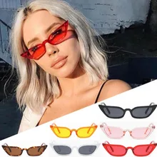 Женские солнцезащитные очки с защитой от УФ-лучей, Винтажные Солнцезащитные очки с кошачьим глазом в ретро-стиле, небольшая оправа, UV400, модные женские модные аксессуары для очков