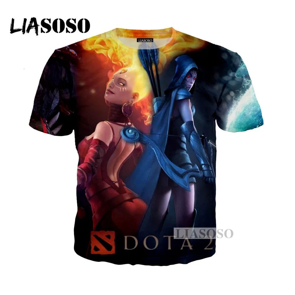 

2019 New Game Dota 2 T-shirt Harajuku Summer 3D Print T-shirt Fashion Men's Wear Women's T-shirt Top Brand Clothing