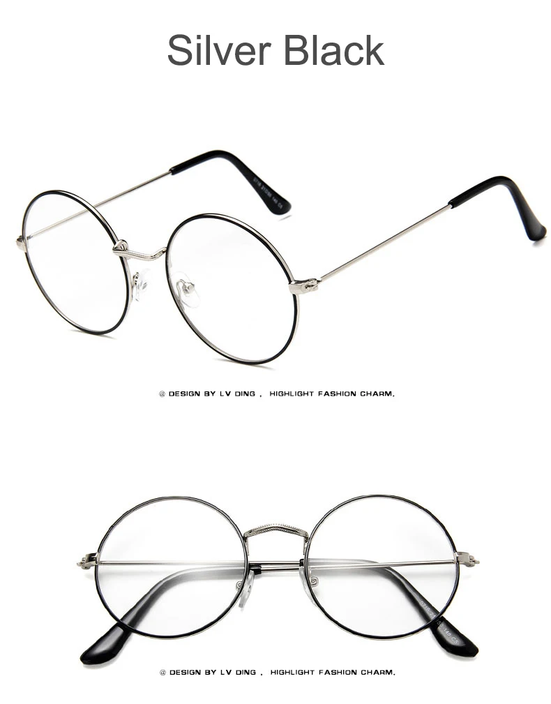 Мужские круглые поддельные круглые очки, прозрачные оптические линзы, женские компьютерные Золотые очки, брендовые дизайнерские очки с коробкой 0716