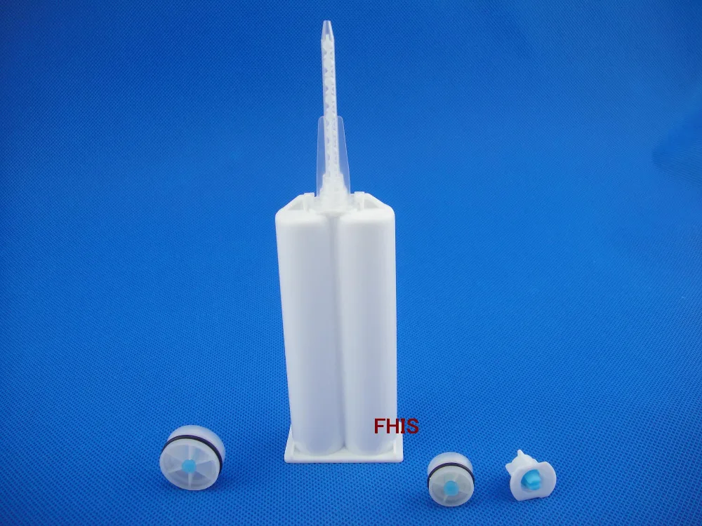 

10PCS AB epoxy gun cartridge 50 ml syringe 1:1 +20PCS Resin Static Mixer MA3.0-17S Mixing Nozzles for Duo Pack Epoxies