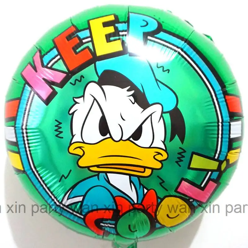 5 шт. фольгированные шары Дональд 18 дюймов круглые воздушные шары Микки и друзья дак для Микки вечерние воздушные шары Детские игрушки - Цвет: 5pcs M39