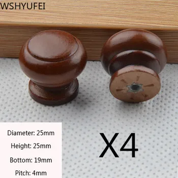 

4pcs/lot single hole accessories handle furniture creative cabinets simple solid wood wardrobe handle cabinet small handle