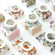 1.5CM Wide Succulent Plants Fashion Food Washi Tape Adhesive Tape DIY Scrapbooking Sticker Label Masking Tape