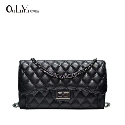 

Europe and the United States trend 2018 summer and autumn thick plaid thick chain bag shoulder female Messenger bag handbag