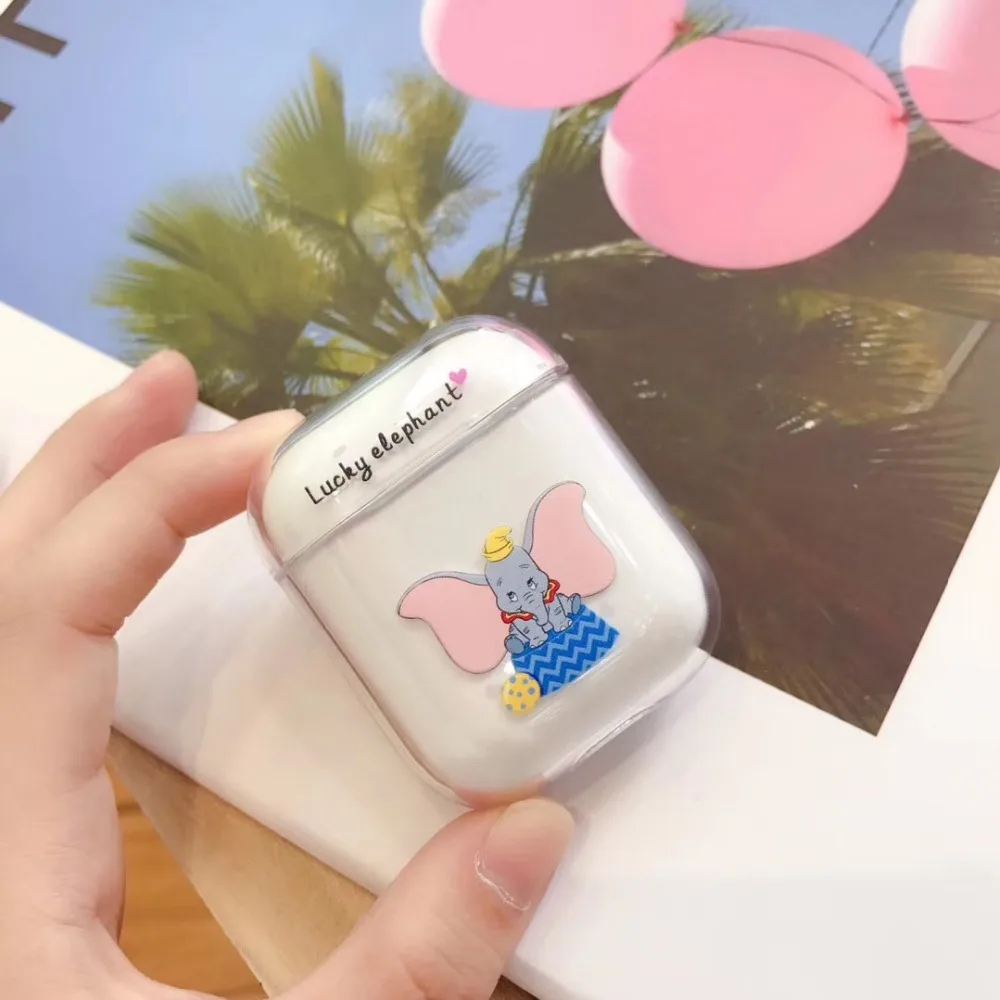 

Case for airpods Cute Earphone Case For AirPods Cover Cartoon Wireless airpods Accessories for Airpods Transparent Hard PC Case