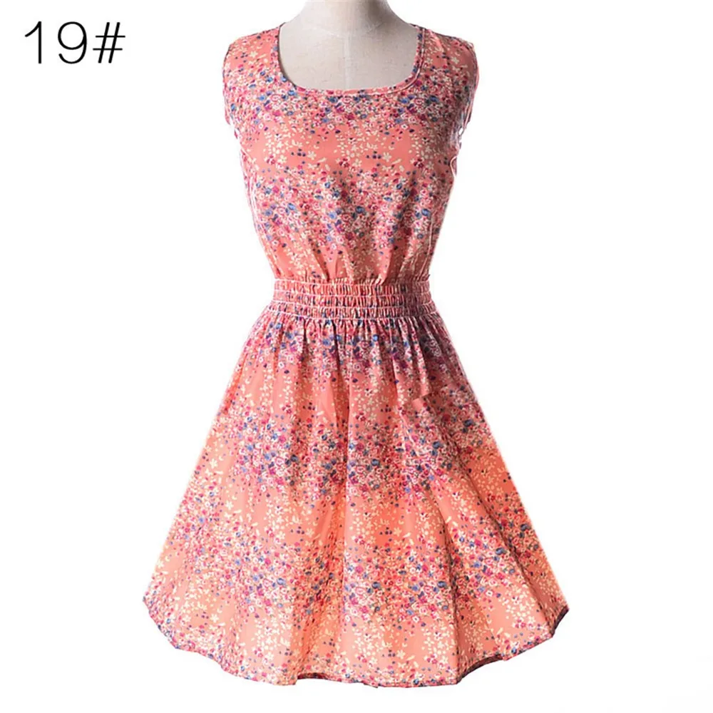 Fashion Tunic Women Dress 2016 Plus Size XXL O-neck WOMEN DRESS Summer Style Floral Print Casual Dresses Women Vestidos Woman (45)