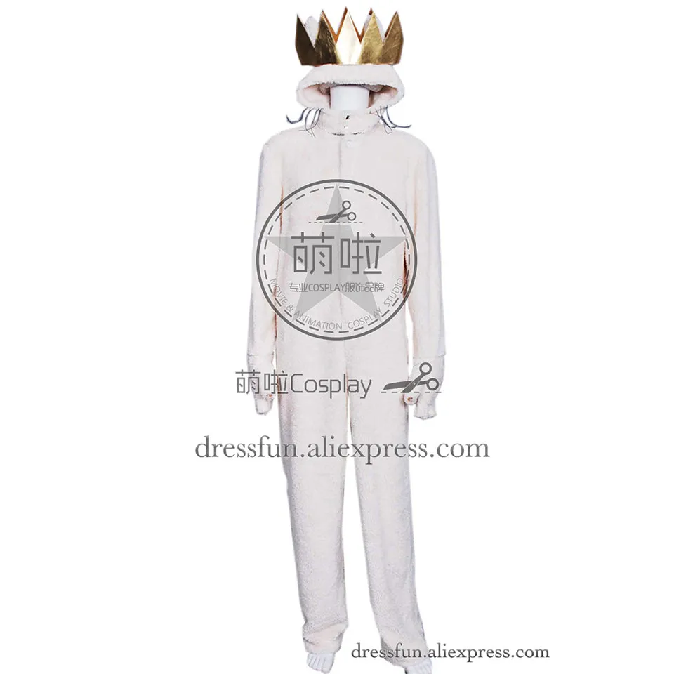 Where the Wild Things Are Wolf Max Records Cosplay Costume Jumpsuit In Stock