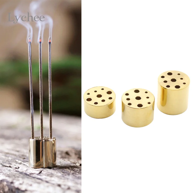 1 Piece Copper Incense Burner Stick Holder Stand Furniture Protection Incense Base Aromatherapy