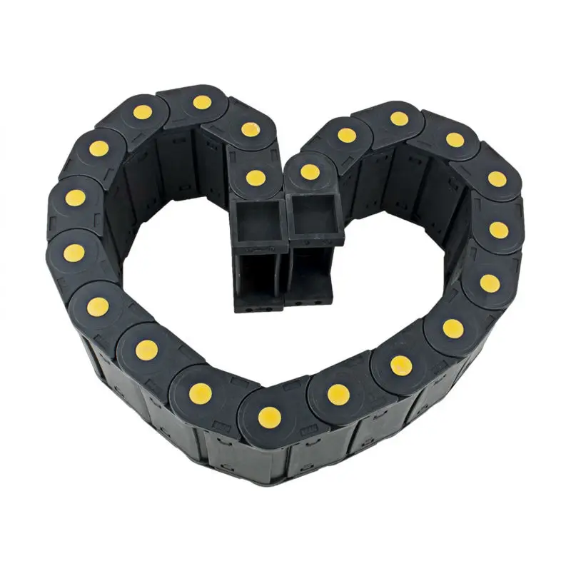 

UXCELL Cable Drag Chain 25x77mm R55 Closed Can Open Cable Drag Chain Wire Carrier 1m for 3D Printer CNC Router Machine Tools