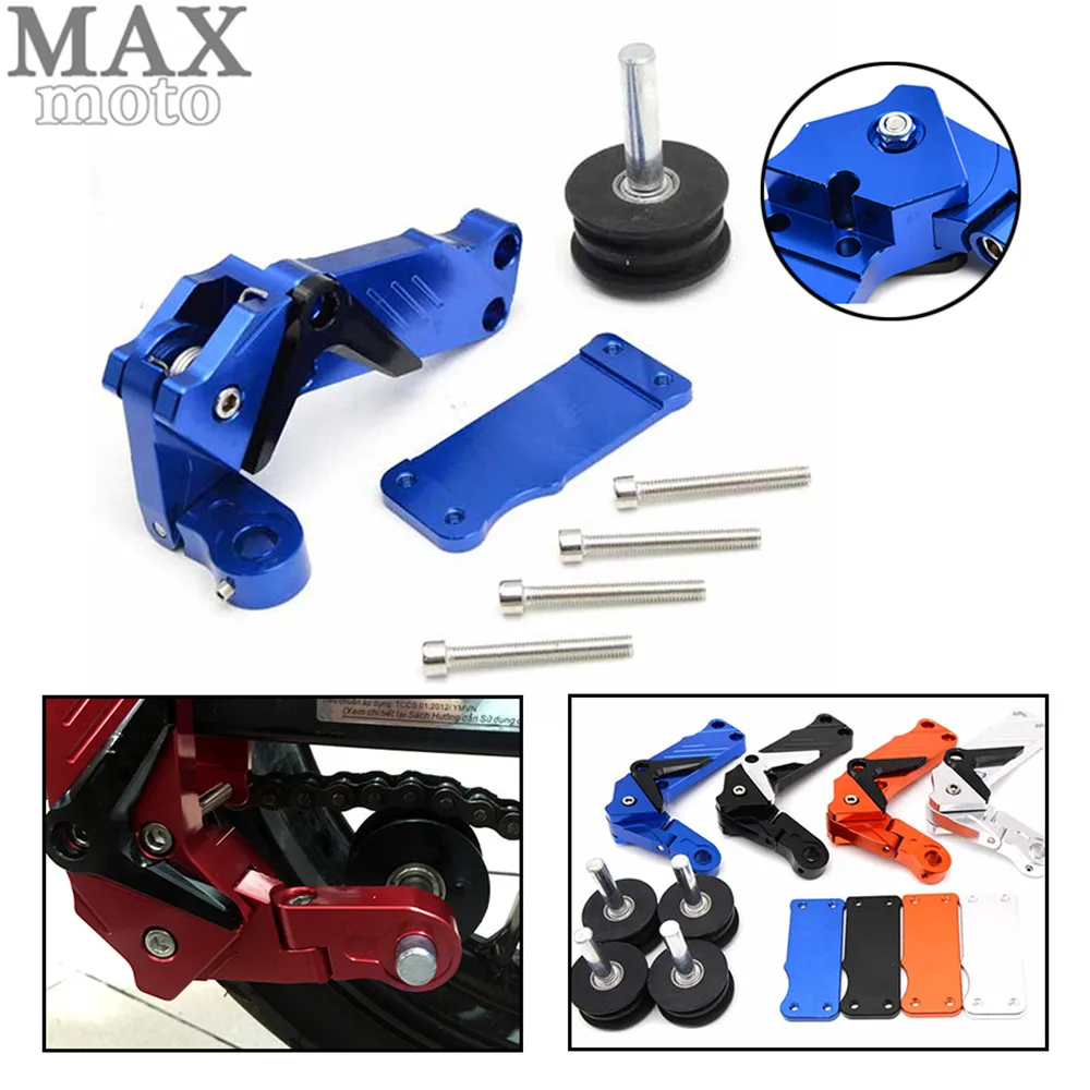 Universal CNC aluminum Adjustable Conversion Motorcycle Chain Tensioner regulator For Kawasaki Ninja ER-6N ER-4N