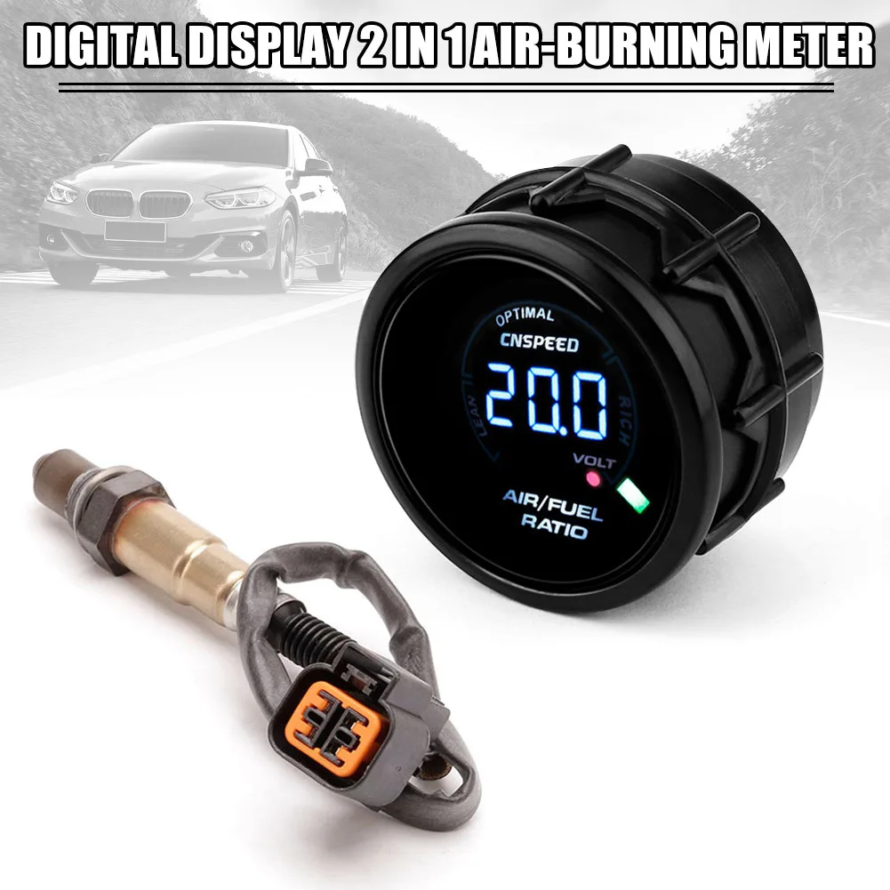 

Car 2 Inch 52mm 2 in 1 Air Burning Table Voltage Gauge Durable Digital Display NJ88