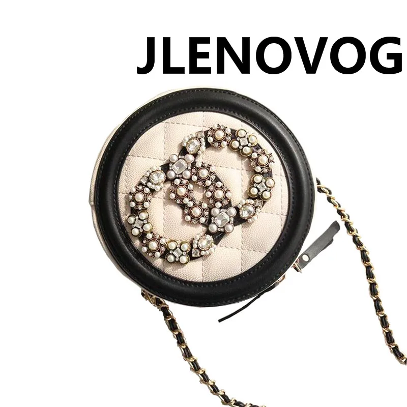 

Single shoulder diagonal portable soft outdoor spring new wave female bag niche custom rhinestone pearl handbag