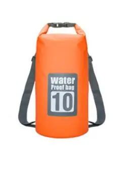 10L orange ПВХ Водонепроницаемый сухой мешок 5L 10L 15L 20L Открытый Дайвинг складная сумка для хранения Мужская Женская пляжная сумка для плавания рафтинг река океан рюкзак - Цвет: 10L orange