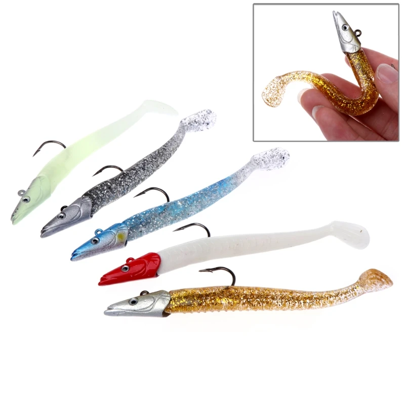  1PC 22g Fishing Lures Lead Head Deep Swim Minnow Lure Floating Soft Head Baits Fishhooks Accessorie