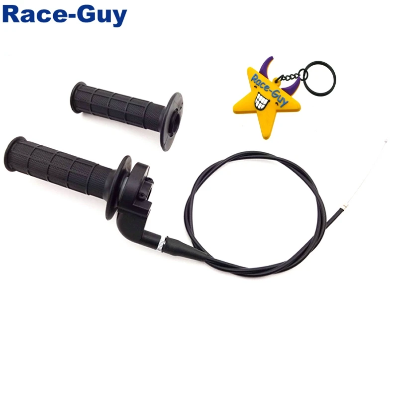 

Black Twist Throttle Handle Grips Cable Assembly For CRF XR 50 70 TTR KLX110 SSR Thumpstar YCF Pit Pro Dirt Bike Motocross