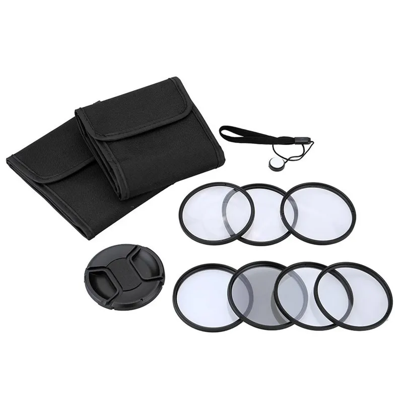 

55mm UV+CPL+Star8+Close-up (+1 +2 +4 +10) Photography Filter Ultraviolet Circular-Polarizing Star 8-Point Macro Close-up Lens