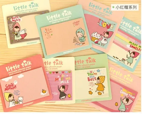 1PC Kawaii cartoon girl design Memo Pads funny decoration sticky note(ss-1201) | Канцтовары для офиса и дома