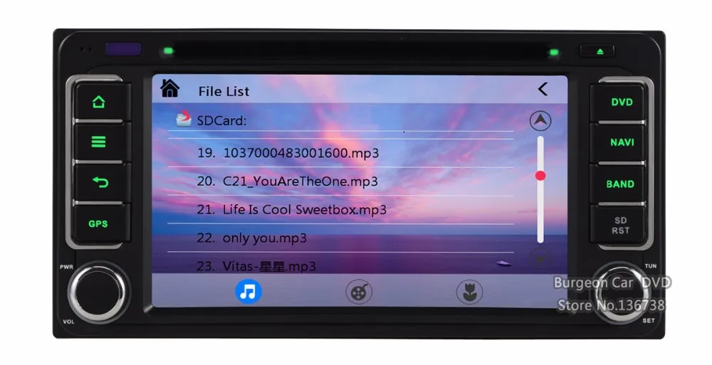 Top Car DVD Player GPS Navigation FOR toyota Hilux Fortuner Innova old camry corolla vios RAV4 Prado Aversis Majority Florid Cowry 31