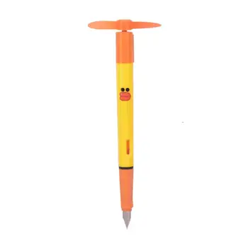 

1PC Multi-Function Mini Electric Fan Straight Liquid Pen Ink Supply Student's Correct Posture Writing Child's Pen Office Supply