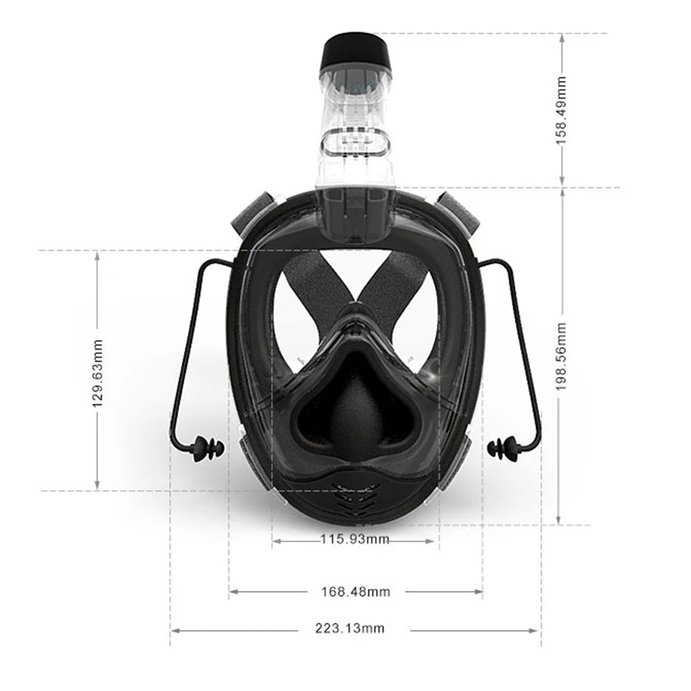 Маска для дайвинга, маска для подводного плавания, цельная маска для подводного плавания для детей и взрослых, новейшая