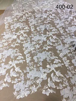 

white french net lace high quality african tulle lace fabric for wedding dress