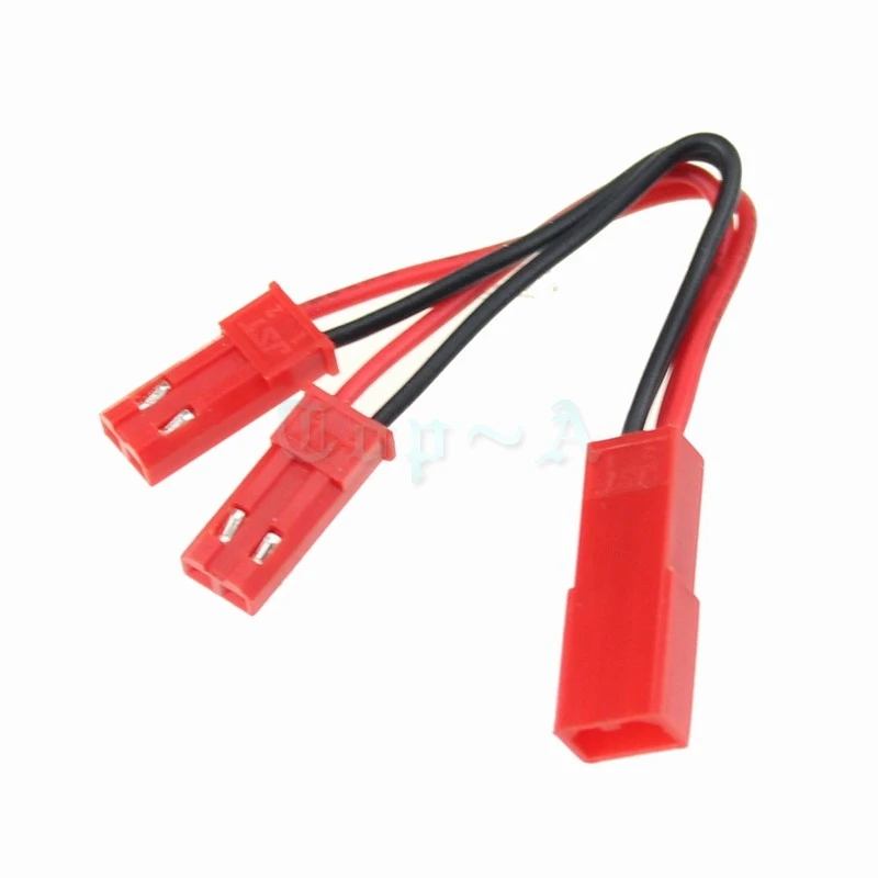 GTIWUNG 6PCS JST Plug Splitter JST Male Female Y Cable RC JST Y Parallel Adapter Harness JST to JR Adapter for Traxxas TRX-4 RC Car Crawler Truck Cooling Fan ESC Battery Motor