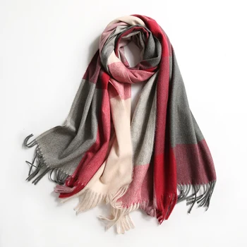 

2019 designer brand men scarf thick winter cashmere scarves for women shawls and wraps pashmina neck wam bandana echarpe