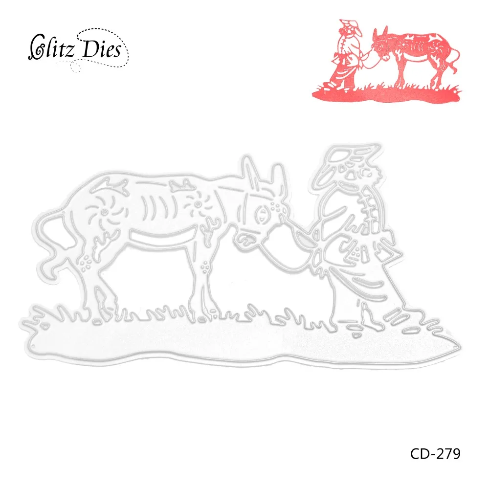 

Chinese style Farmer and Cow Cutting Dies Stencials for DIY Scrapbooking Decorative Craft Photo AlbumPaper Crad