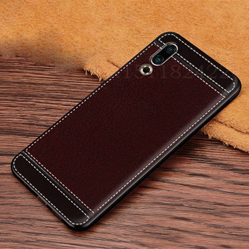 Note 9 Case For Meizu 16 16X 16th X8 Note 8 9 Case Leather grain Silicone Soft TPU Cover for Meizu 16s Phone Coque (9)